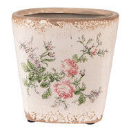 Clayre & Eef | Bloempot Binnen Roze Beige 13x13x12 cm | 6CE1540S