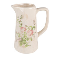 Clayre &amp; Eef   | Decoratieve Schenkkan Roze, Beige 15x10x19 cm | 6CE1543M