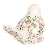 Clayre &amp; Eef   | Decoratie beeld Vogel Roze 19x11x14 cm | 6CE1567L