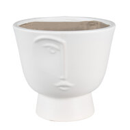 Clayre & Eef | Bloempot Binnen Wit ø 17x15 cm | 6CE1570L