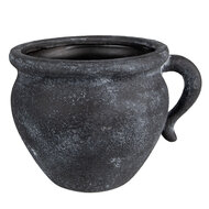 Clayre & Eef | Bloempot Binnen Grijs 20x16x14 cm | 6CE1580