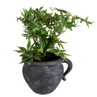 Clayre & Eef | Bloempot Binnen Grijs 20x16x14 cm | 6CE1580