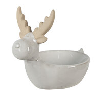 Clayre & Eef | Serveerschaal Beige 17x12x15 cm | 6CE1589