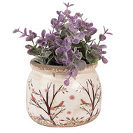 Clayre &amp; Eef   | Bloempot Binnen Beige Bruin &oslash; 12x10 cm | 6CE1642S