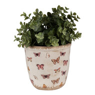 Clayre &amp; Eef   | Bloempot Binnen Beige &oslash; 15x14 cm | 6CE1661M