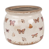 Clayre & Eef | Bloempot Binnen Beige ø 16x13 cm | 6CE1662M