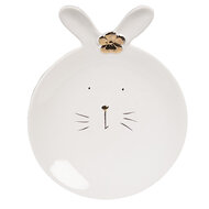 Clayre & Eef | Servies Ontbijtbord Wit 19x15x5 cm | 6CE1676
