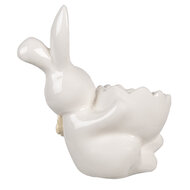 Clayre & Eef | Eierdopje Wit 10x6x11 cm | 6CE1700