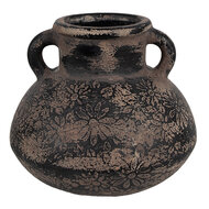Clayre & Eef | Bloempot Binnen Grijs ø 15x13 cm | 6CE1711