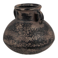 Clayre & Eef | Bloempot Binnen Grijs ø 15x13 cm | 6CE1711