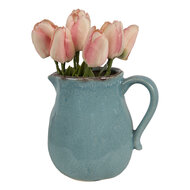 Clayre & Eef | Decoratieve Schenkkan Blauw 17x13x15 cm | 6CE1713BL