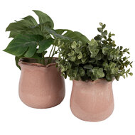 Clayre &amp; Eef   | Bloempot Binnen Roze &oslash; 16x15 cm | 6CE1714P
