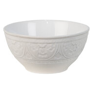 Clayre & Eef | Soepkom Wit ø 16x7 cm / 500 ml | 6CEBO0098