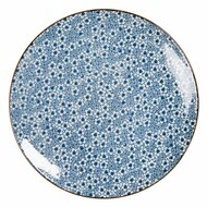 Clayre & Eef | Servies Ontbijtbord Blauw ø 21x1 cm | 6CEDP0046