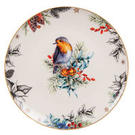 Clayre & Eef | Servies Ontbijtbord Wit ø 21x2 cm | 6CEDP0129