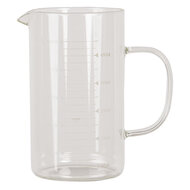 Clayre & Eef | Decoratieve Schenkkan Transparant 13x8x14 cm / 500 ml | 6GL2926