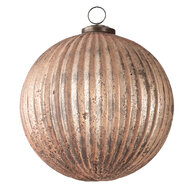 Clayre & Eef | Kerstbal XL Roze ø 15x15 cm | 6GL3111