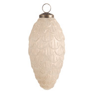 Clayre & Eef | Kerstbal Goudkleurig ø 8x15 cm | 6GL3205