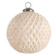 Clayre & Eef | Kerstbal Goudkleurig ø 12x12 cm | 6GL3206