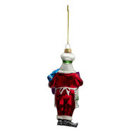 Clayre & Eef | Decoratie Hanger Kerstman Meerkleurig 8x6x17 cm | 6GL3325