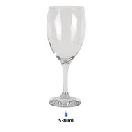 Clayre & Eef | Wijnglas Transparant ø 9x23 cm / 530 ml | 6GL3424
