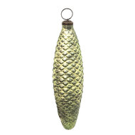 Clayre & Eef | Kerstbal XL Groen, Bruin 7x5x23 cm | 6GL3669