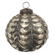 Clayre & Eef | Kerstbal Koperkleurig, Bruin ø 6x6 cm | 6GL3685