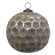 Clayre & Eef | Kerstbal XL Koperkleurig, Bruin ø 15x15 cm | 6GL3692