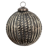Clayre & Eef | Kerstbal Bruin ø 9x9 cm | 6GL3694