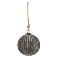 Clayre & Eef | Kerstbal Bruin ø 15x15 cm | 6GL3696
