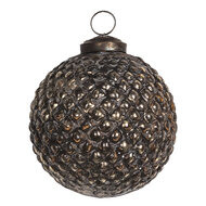 Clayre & Eef | Kerstbal Bruin ø 7x7 cm | 6GL3698
