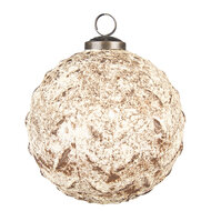 Clayre & Eef | Kerstbal Bruin ø 12x12 cm | 6GL3714