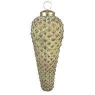 Clayre & Eef | Kerstbal Groen ø 5x15 cm | 6GL3791
