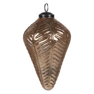 Clayre & Eef | Kerstbal XL Goudkleurig ø 15x20 cm | 6GL4013