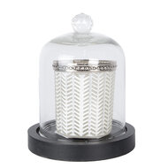 Clayre & Eef | Stolp Zwart ø 10x14 cm | 6GL4038