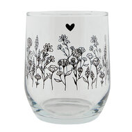 Clayre & Eef | Waterglas Transparant ø 8x9 cm / 300 ml | 6GL4080