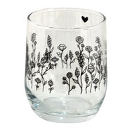 Clayre & Eef | Waterglas Transparant ø 8x9 cm / 300 ml | 6GL4080