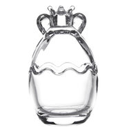 Clayre & Eef | Bonbonniere met deksel Transparant ø 7x11 cm | 6GL4235S