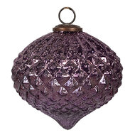 Clayre & Eef | Kerstbal Paars ø 13x11 cm | 6GL4325