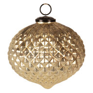 Clayre & Eef | Kerstbal Goudkleurig ø 15x15 cm | 6GL4365M