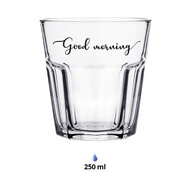Clayre & Eef | Waterglas Transparant ø 8x10 cm / 250 ml | 6GL4371