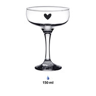 Clayre & Eef | Champagneglas Transparant 150 ml | 6GL4376