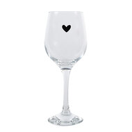 Clayre & Eef | Wijnglas Transparant ø 7x21 cm / 300 ml | 6GL4401