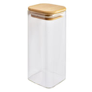 Clayre & Eef | Voorraadpot Deksel Transparant 6x6x15 cm | 6GL4419