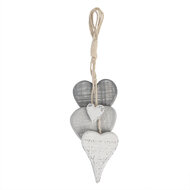 Clayre & Eef | Decoratie hanger Grijs 8x5x32 cm | 6H2026