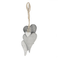 Clayre & Eef | Decoratie hanger Grijs 8x5x32 cm | 6H2026