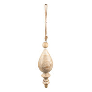 Clayre & Eef | Decoratie Hanger Beige ø 7x23 cm | 6H2242