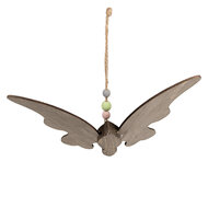 Clayre & Eef | Decoratie hanger vlinder Bruin 21x3x15 cm | 6H2320