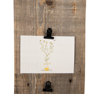 Clayre & Eef | Fotolijst met 3 Klemmen Bruin 15x3x36 cm | 6H2362