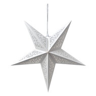Clayre & Eef | Kerstdecoratie Ster Wit 45x15x45 cm | 6PA0511M